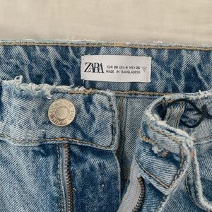 Zara High Rise Mom Jeans